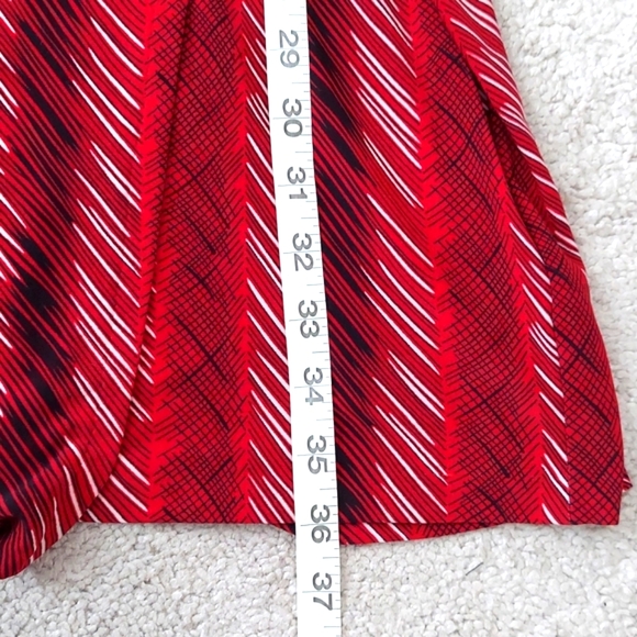 Norma Kamali red faux wrap dress 2 - Picture 6 of 13